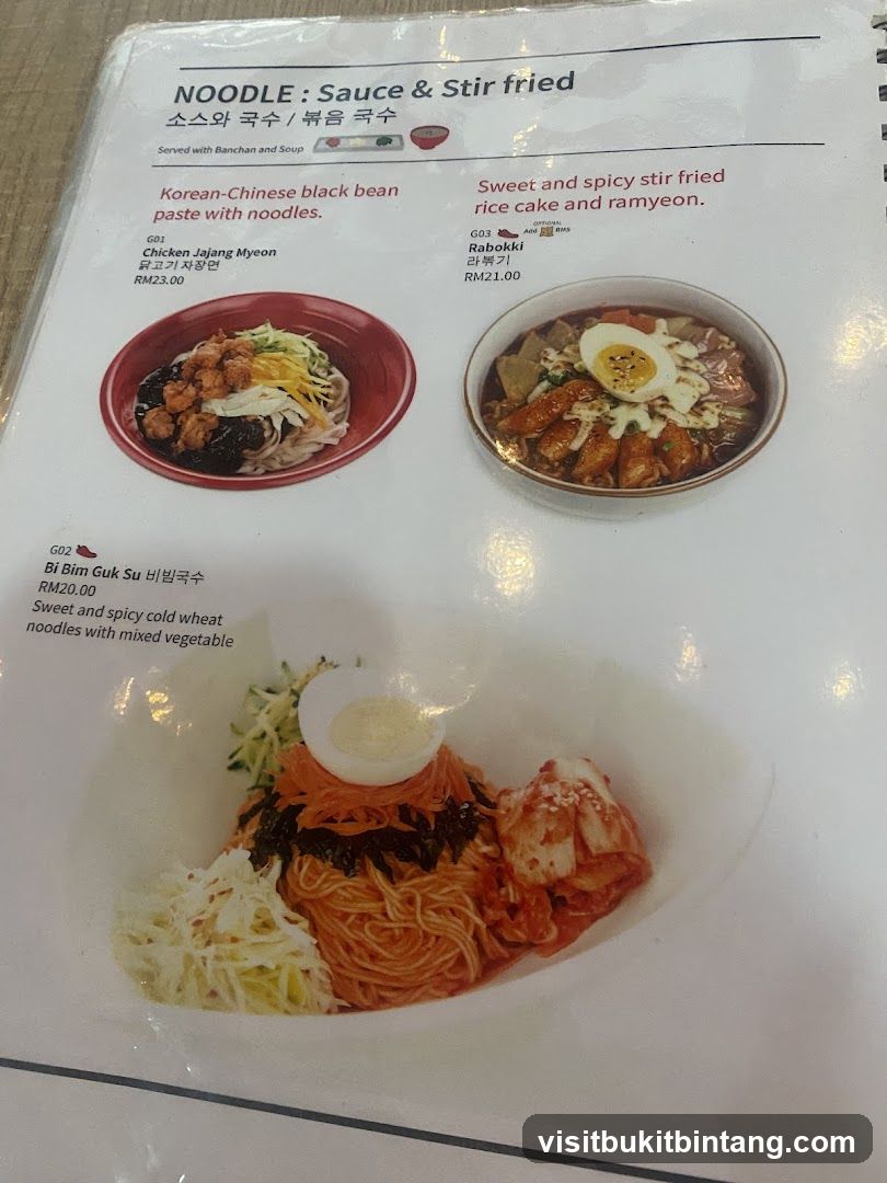 NOODLE: Sauce & Stir fried