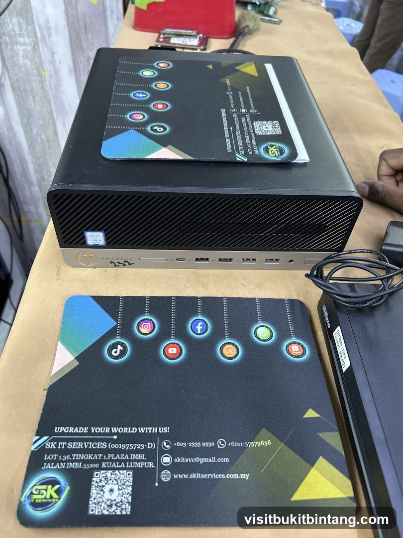 Computer and promotional mats