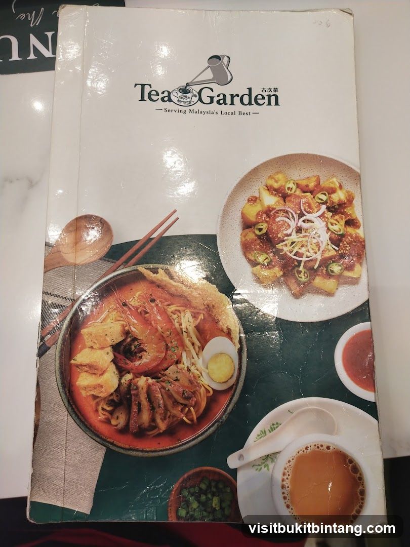 Tea Garden Menu