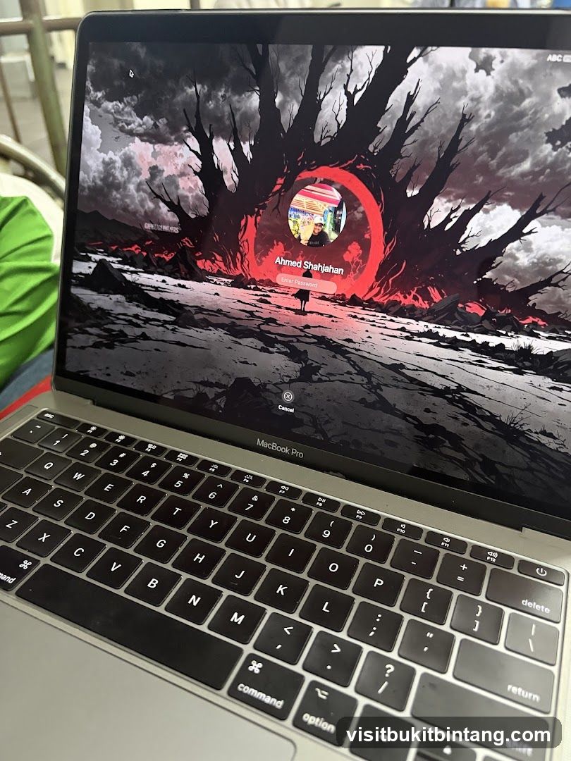 MacBook Pro Login Screen