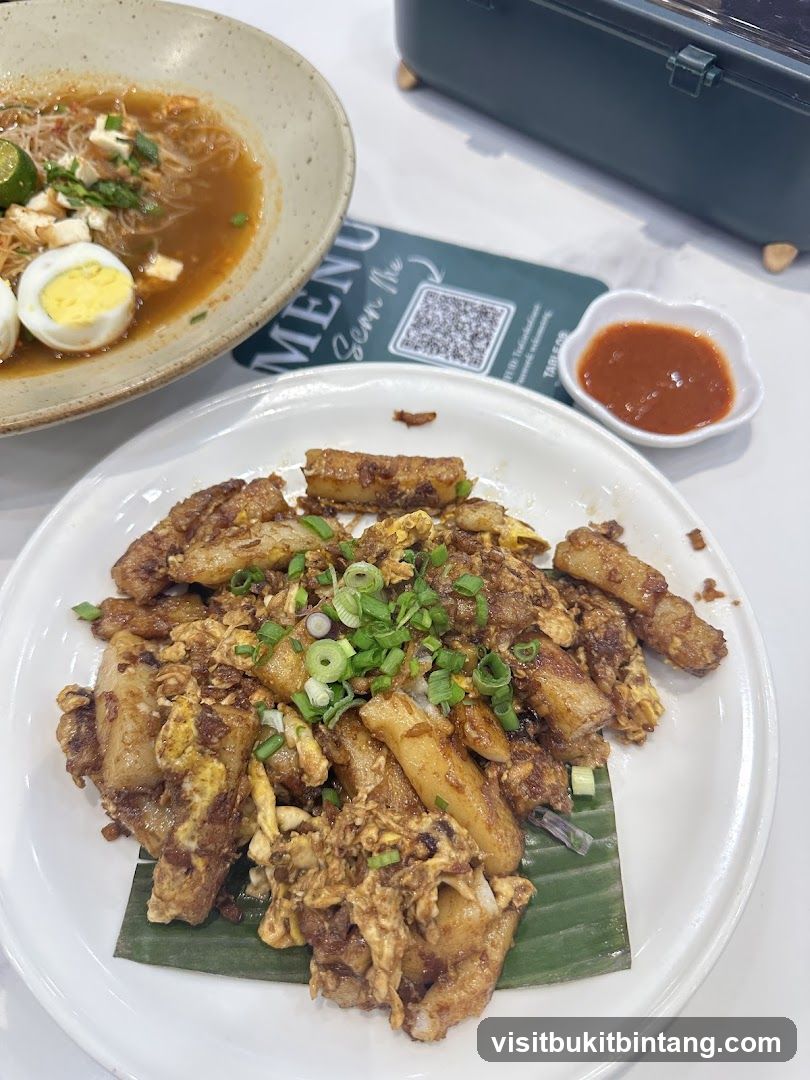 Fried Carrot Cake and Laksa