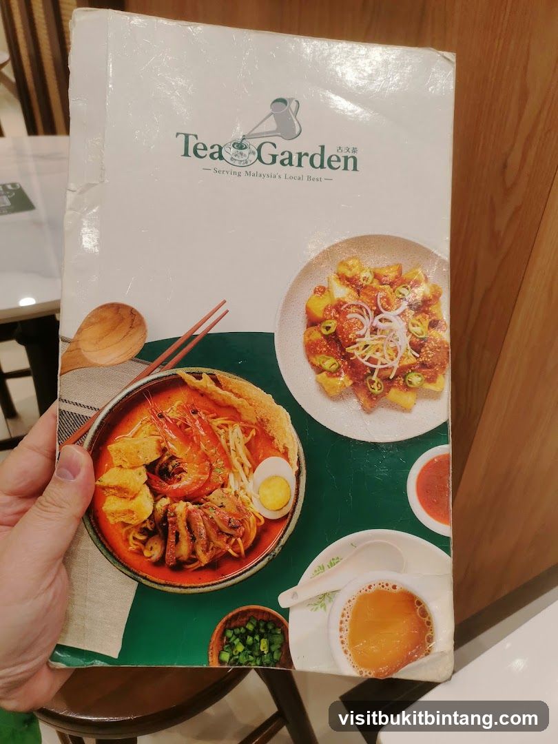 Tea Garden Menu