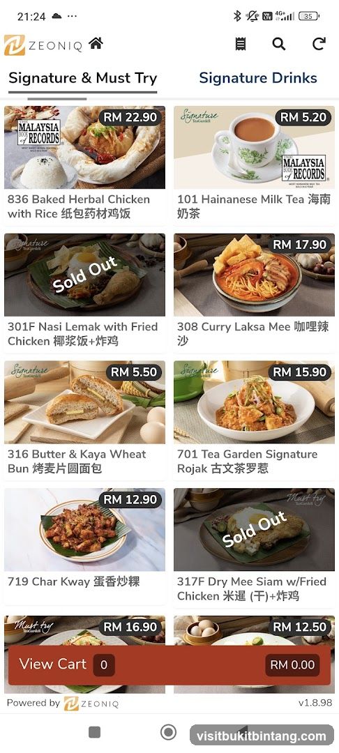 Signature & Must Try Menu
