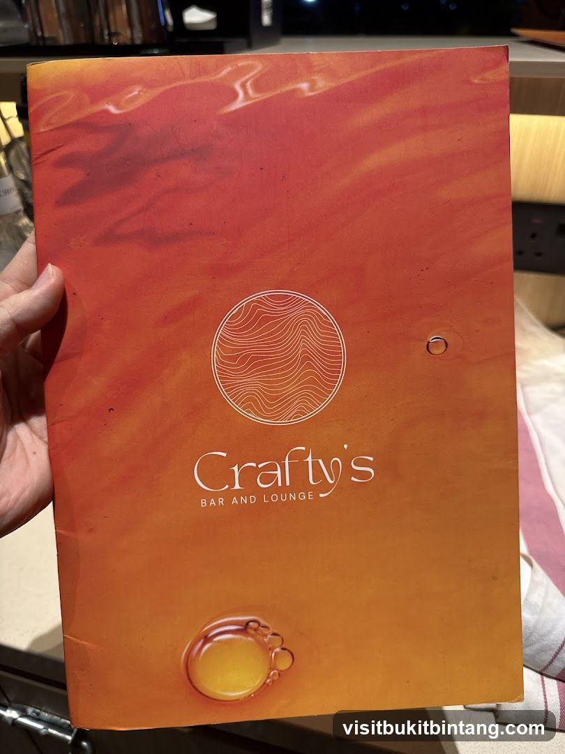 Crafty's Bar and Lounge Menu