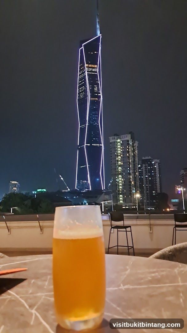 Rooftop Drink with City View