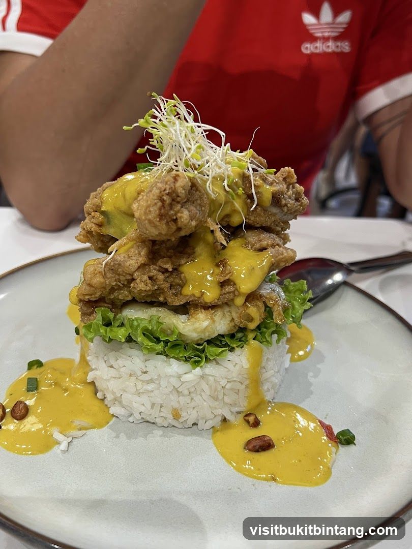 Fried Chicken and Rice Dish