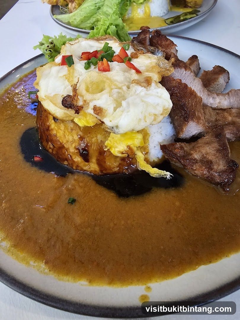 Pork Curry Rice with Fried Egg