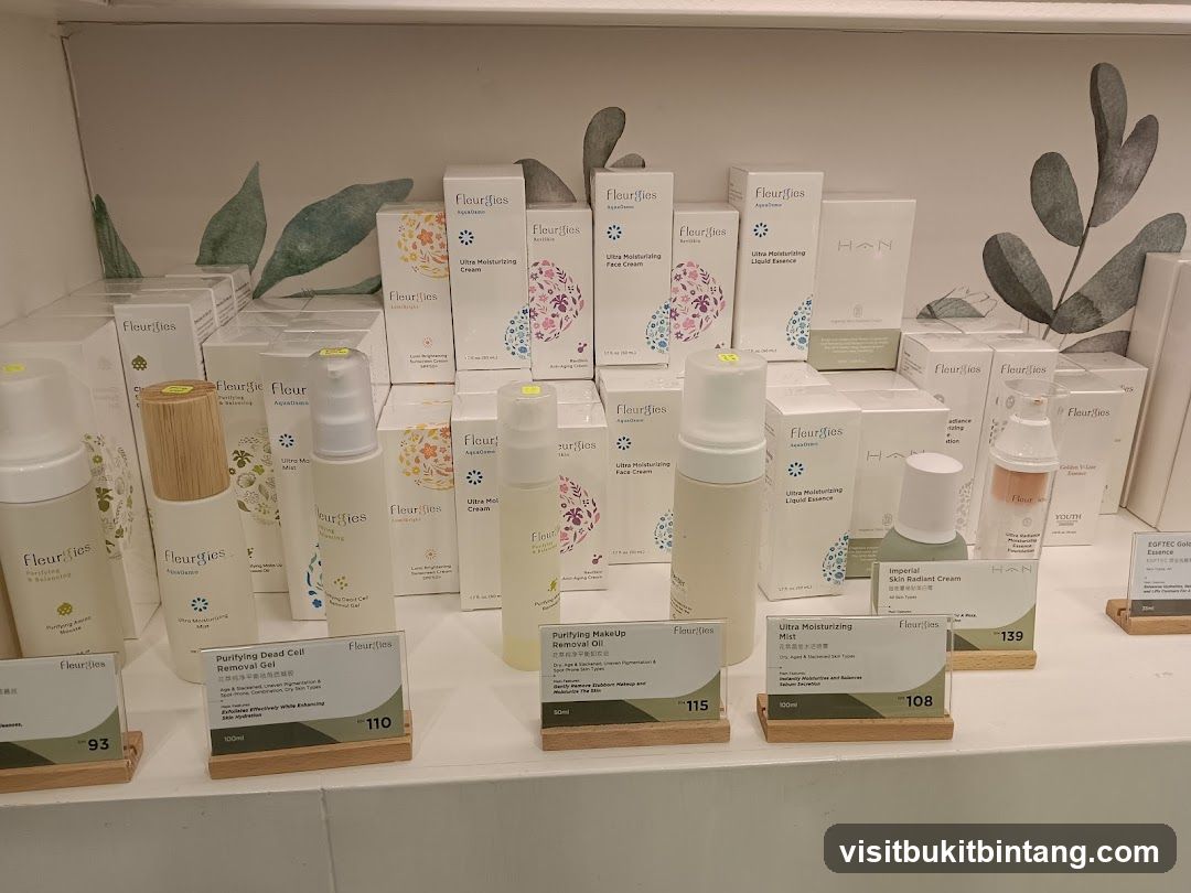 Skincare Products Display