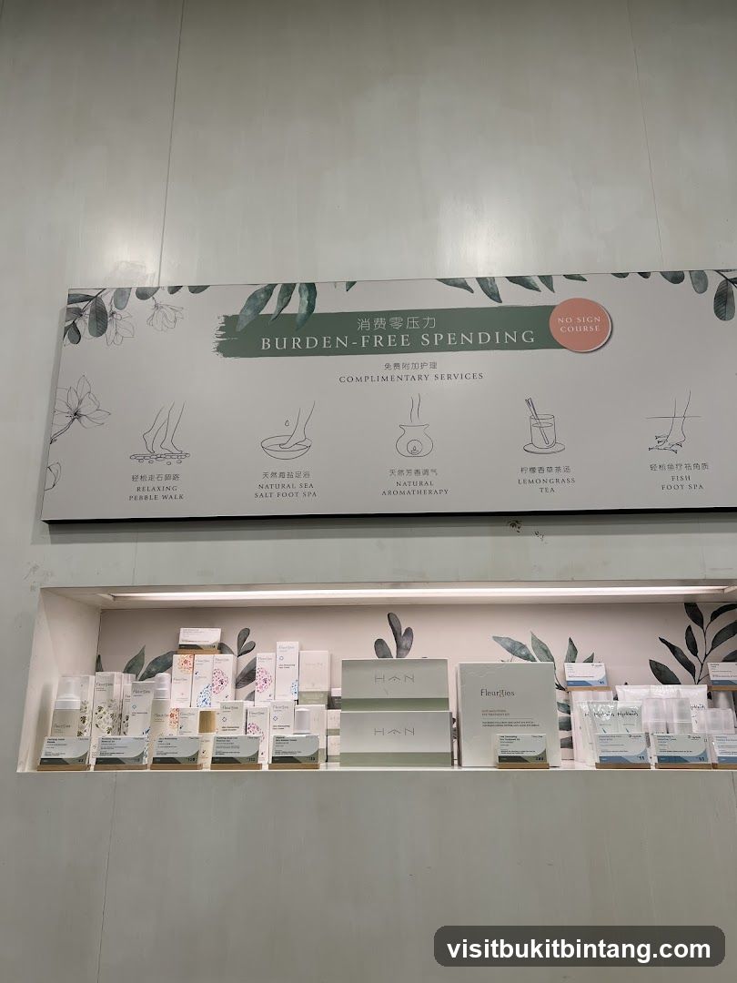 Complimentary Services Display