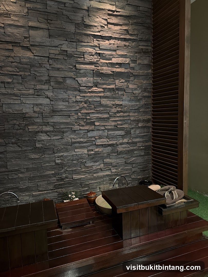 Spa Foot Soak Area