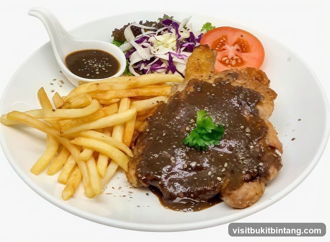Chicken Steak with Fries and Salad