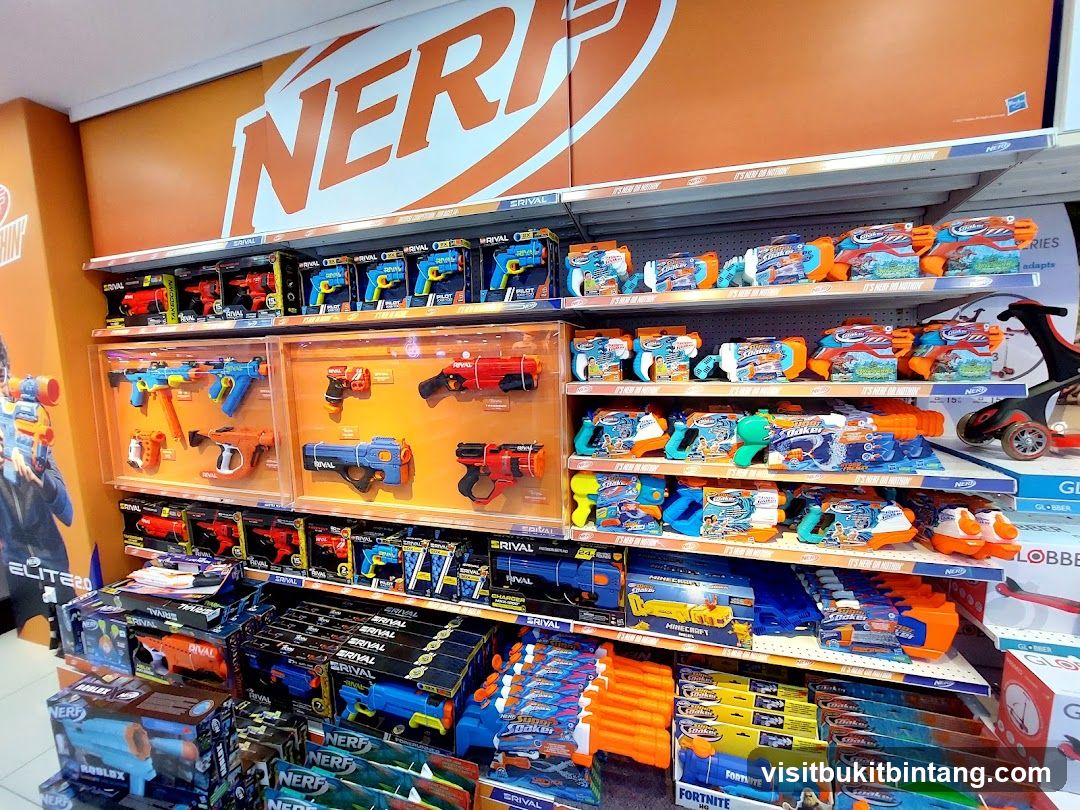 Nerf Toy Guns Display