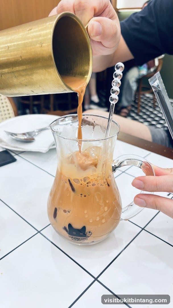 Pouring Milk Tea
