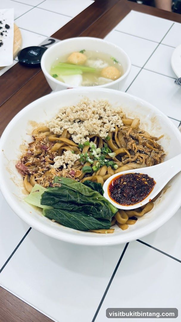 Noodles with Toppings and Soup