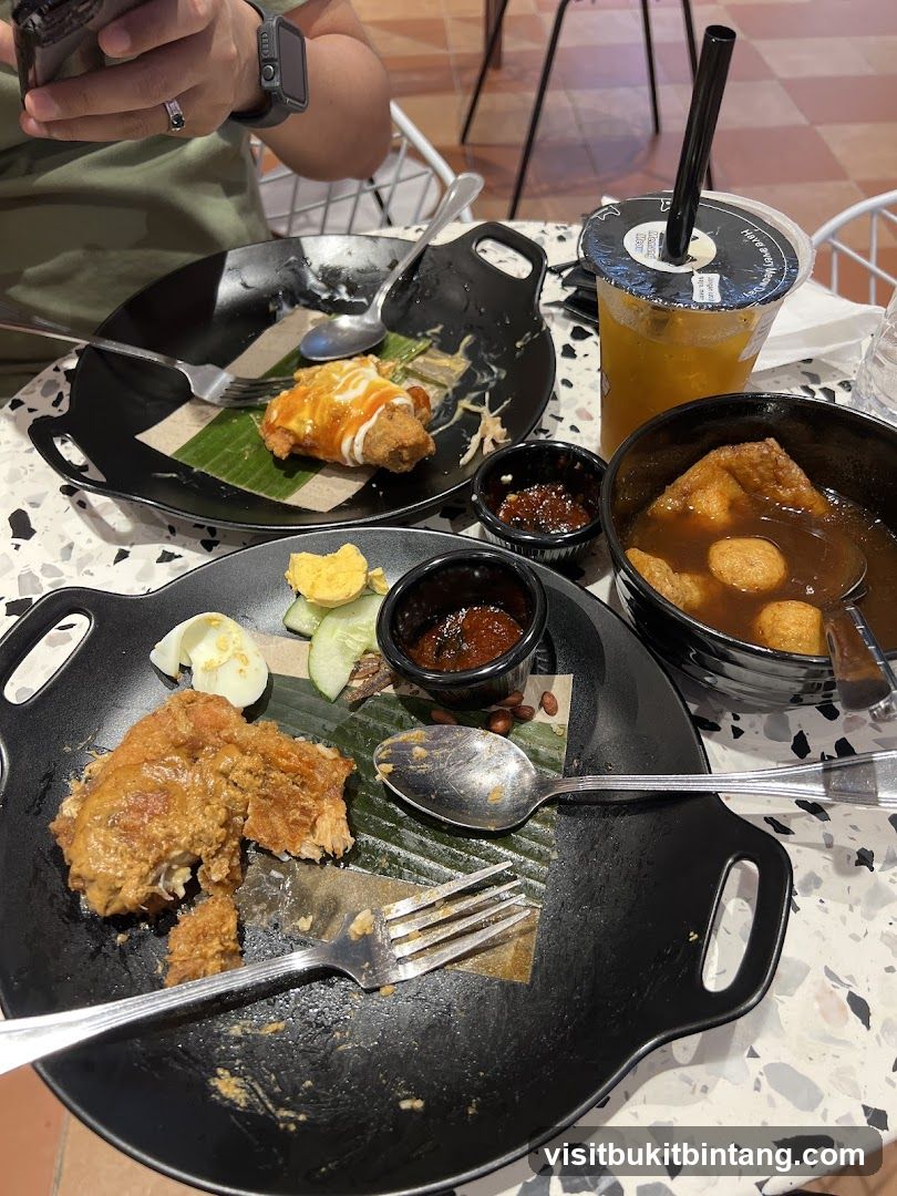 Partially Eaten Meal with Drink