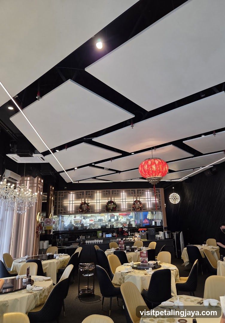 Restaurant Interior with Red Lantern