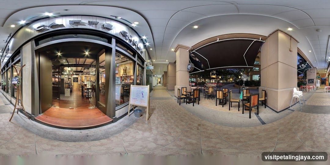 Restaurant Interior and Exterior View