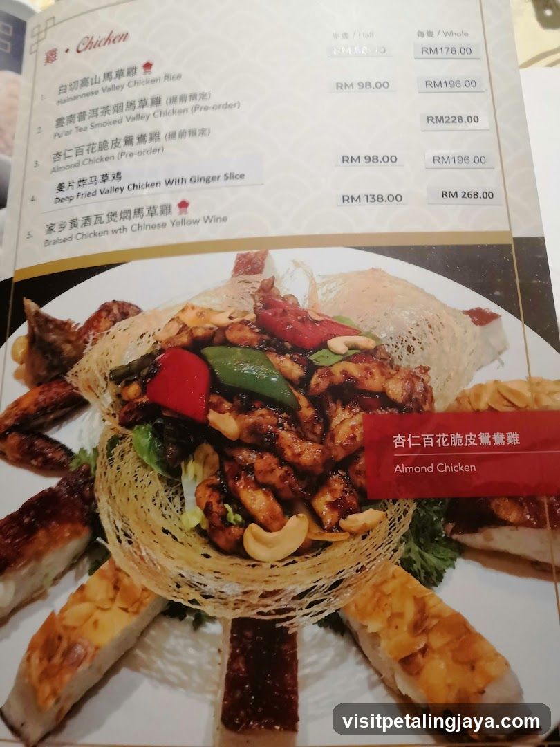 Chicken Menu Page
