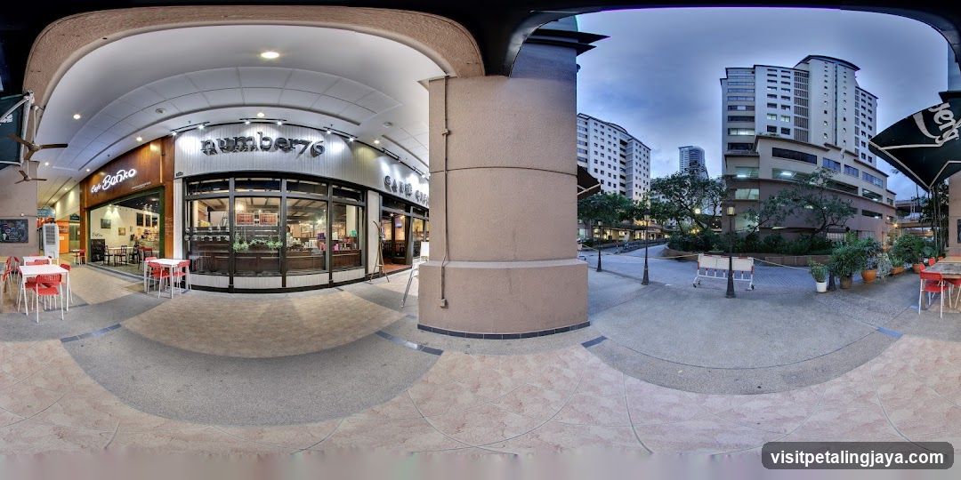 Urban Street Scene with Restaurant Entrance