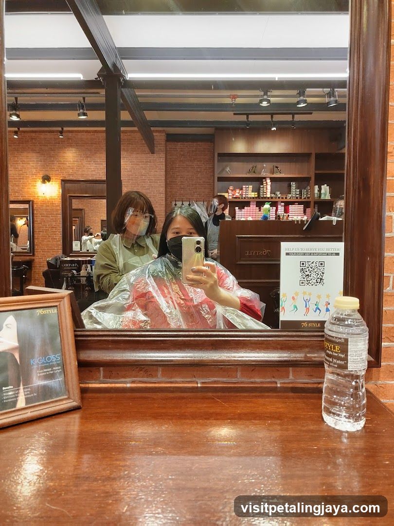 Hair Salon Interior Reflection