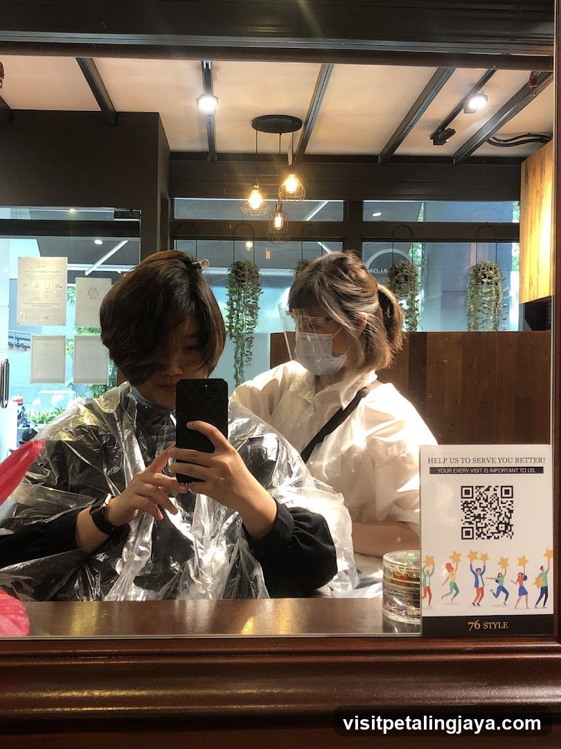 Hair Salon Interior Reflection