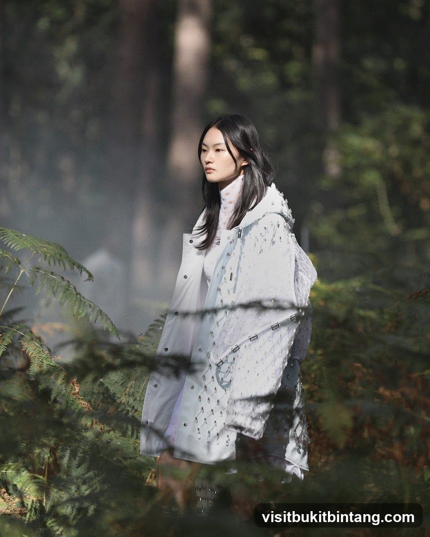 Fashion Model in Forest