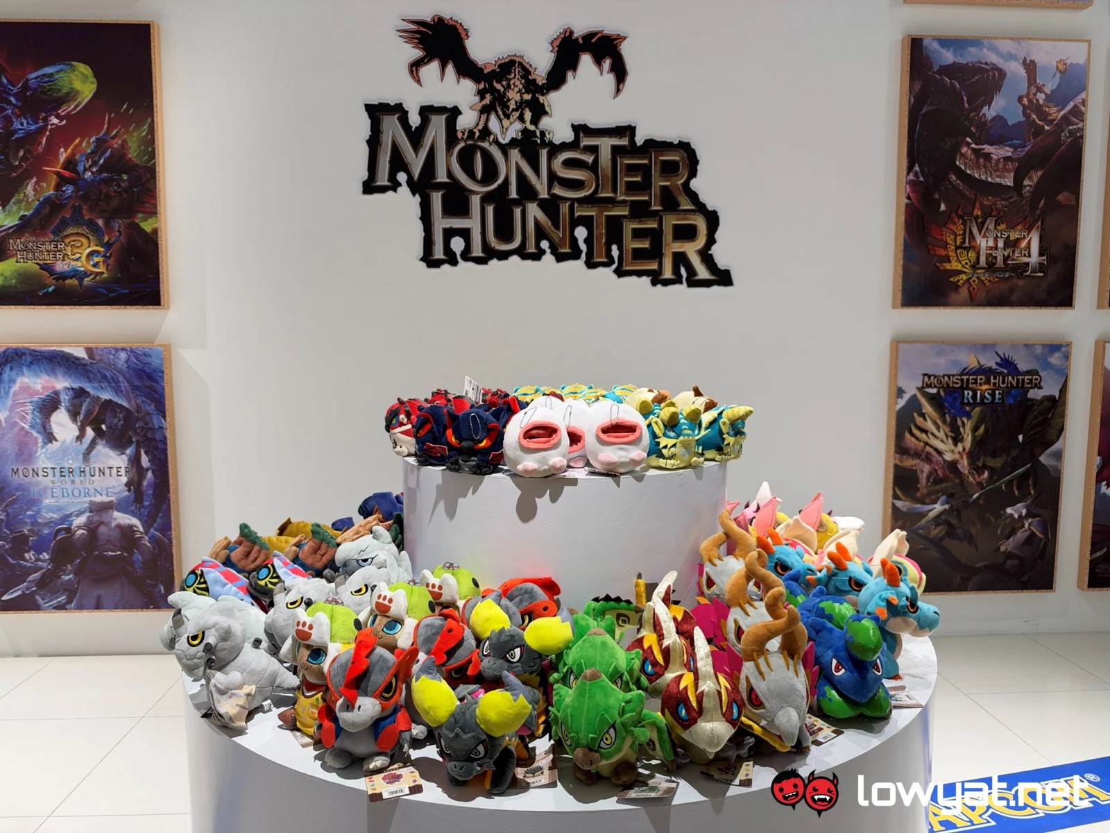 Street Fighter and Ace Attorney figures on display at Capcom pop-up LaLaport BBCC