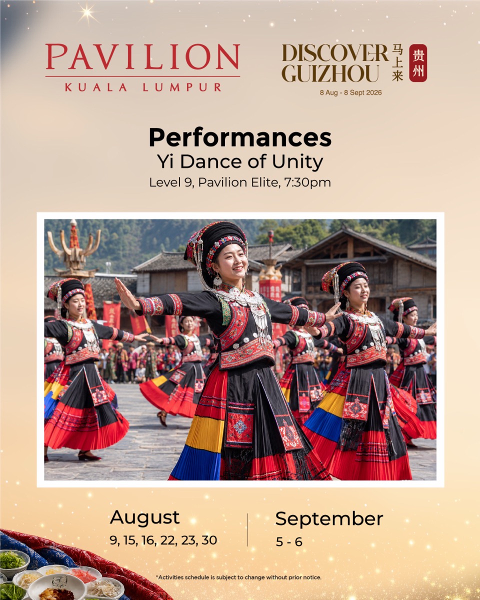 Guizhou food and tourism displays at Pavilion Elite Level 9