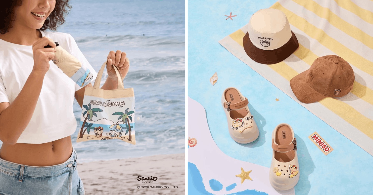 MINISO Sanrio Sun-Kissed pop-up display at Pavilion KL Centre Court, Bukit Bintang