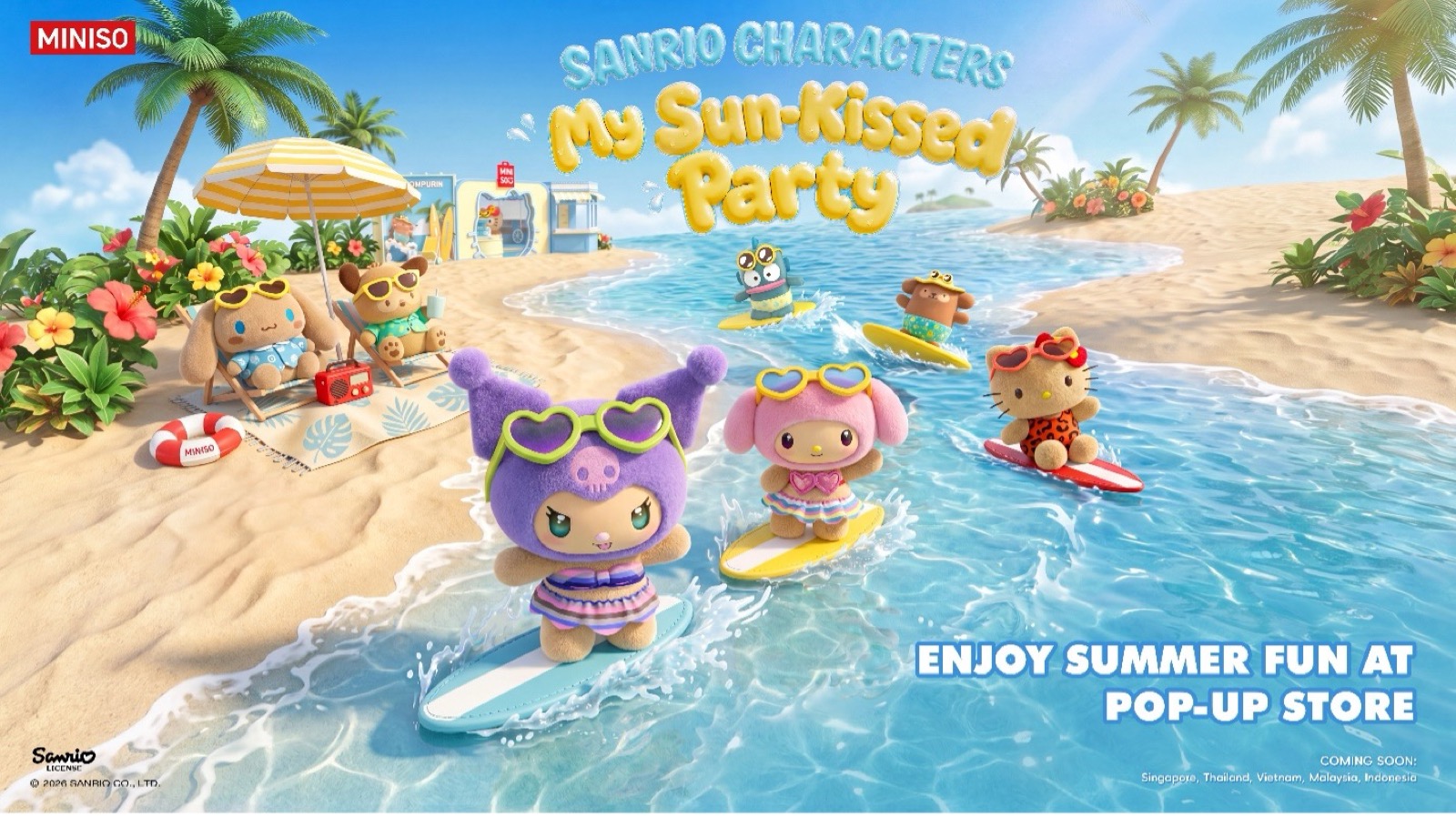 MINISO Sanrio Sun-Kissed Pop-Up at Pavilion KL, 31 August to 6 September